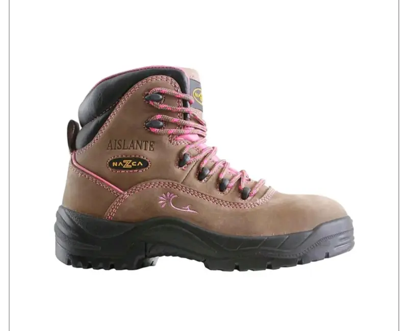 Botines de Seguridad Nazca Femeninos Rosados N°36 - 2