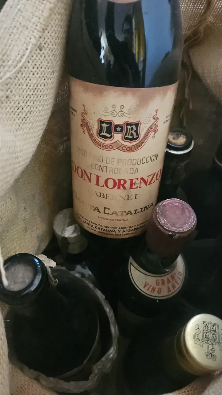 Pack de botellas de vino y licores antiguas - 2