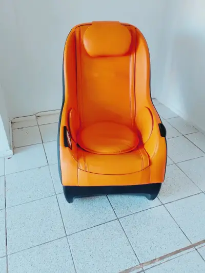 Sillón de Masaje Naranja y Negro - miniatura 4