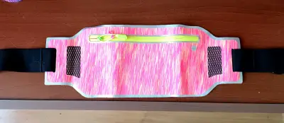 Cinturón Deportivo Rosa con Bolsillo Reflectante - miniatura 1