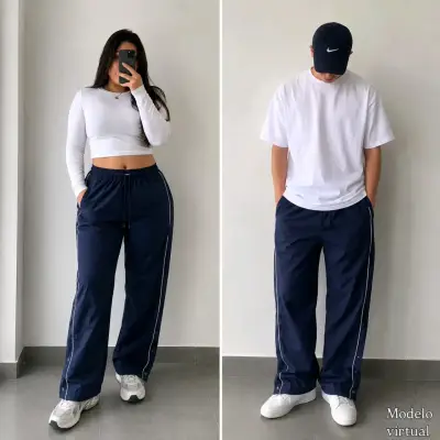 Pantalón cortaviento unisex - miniatura 1