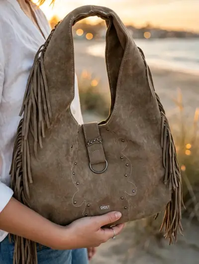 CARTERA / BOLSO BOHO-CAMEL - miniatura 1