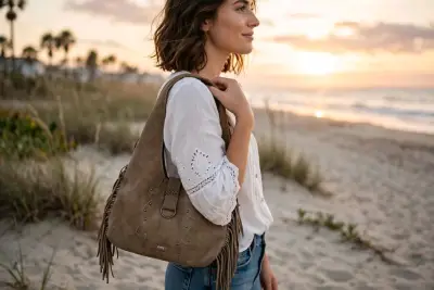 CARTERA / BOLSO BOHO-CAMEL - miniatura 2