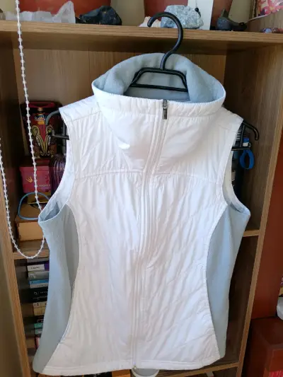 Chaqueta sin mangas Colombia original blanco y gri - miniatura 1