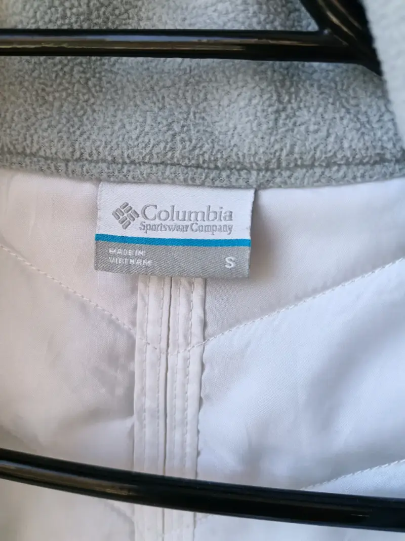 Chaqueta sin mangas Colombia original blanco y gri - 2