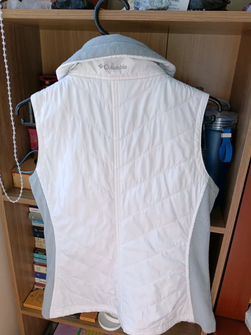 Chaqueta sin mangas Colombia original blanco y gri - 3