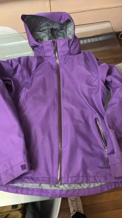 Chaqueta impermeable morada Doite para mujer - miniatura 4