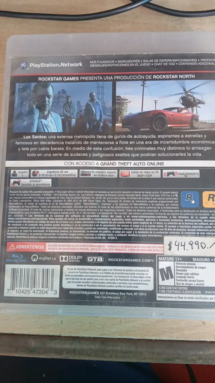 Juego PS3 Grand Theft Auto V con mapa - 4