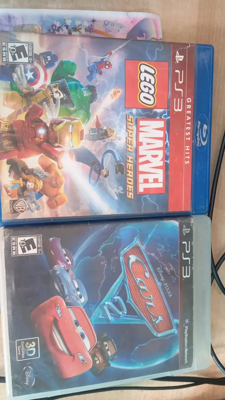 Juegos PS3 Lego Marvel y Cars 2 - 1