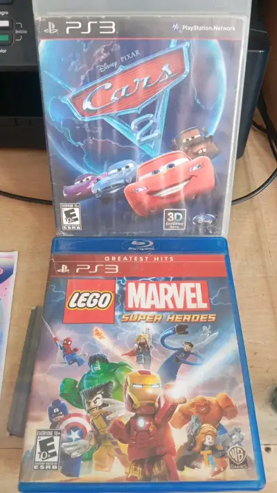 Juegos PS3 Lego Marvel y Cars 2 - miniatura 2