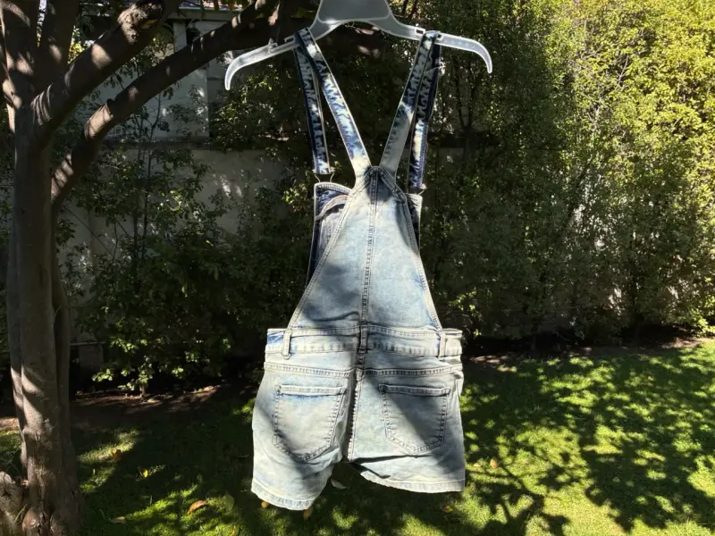 Jardinera de jeans tipo short Barbados talla M - 2