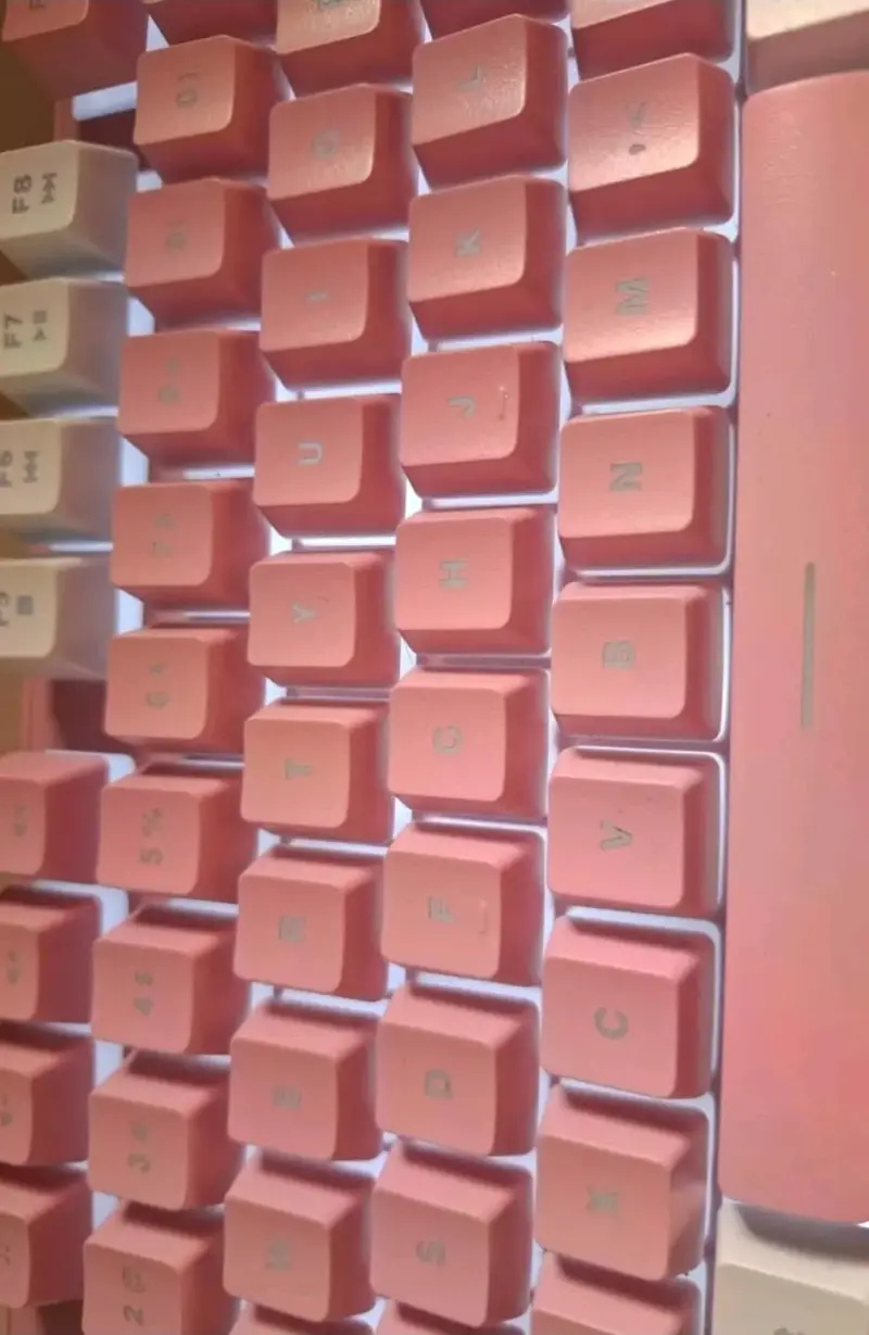 Teclado rosa Eweadn con cable - 2