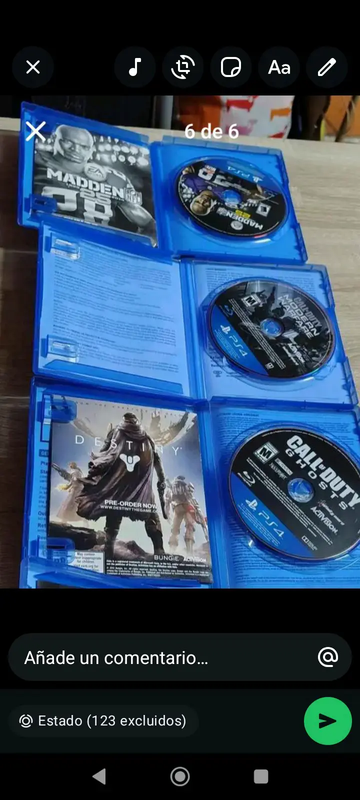 Colección de Juegos PS4: Madden, Destiny y Call of Duty