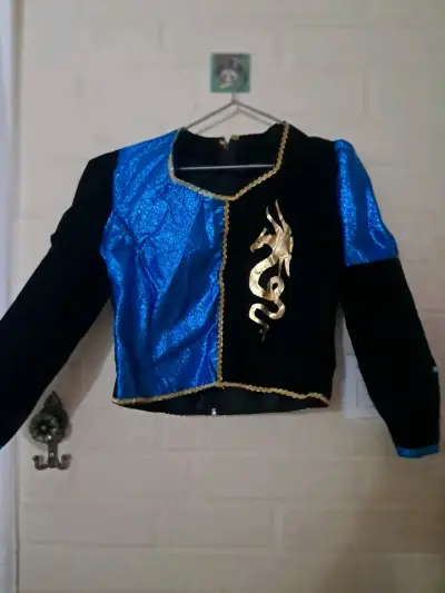Disfraz de diablada azul y dorado - miniatura 4