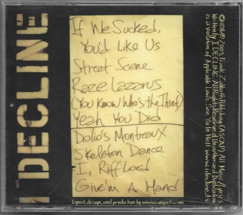 I Decline - Ides Of Riffdom (CD) - 2