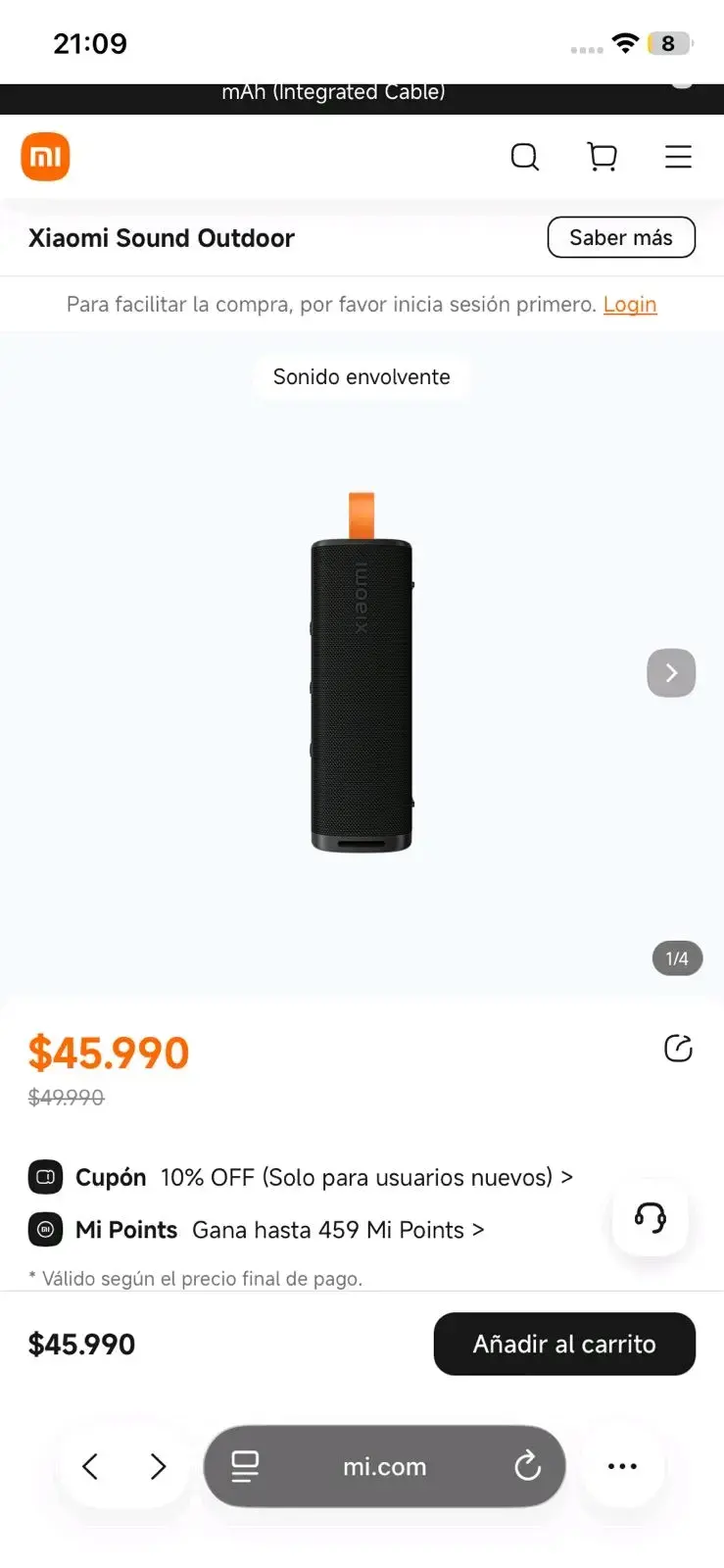 Parlante Bluetooth Xiaomi Sound Outdoor - 1