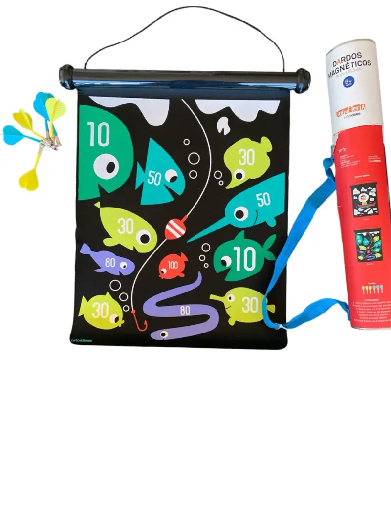 Juego de dardos magnéticos con diseño de peces - 1
