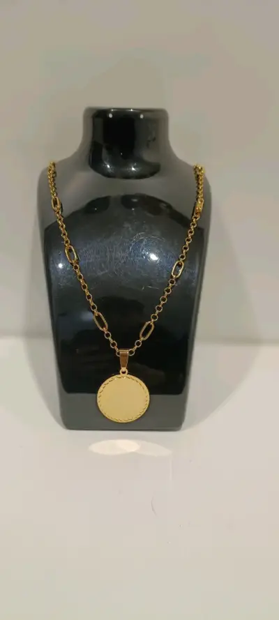Cadena Rolo Facetada Bañada en oro - miniatura 1