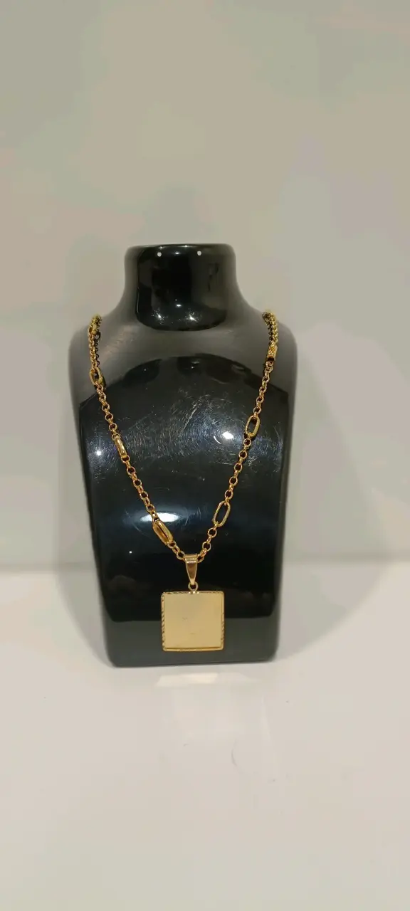 Cadena Rolo Facetada Bañada en oro - 2