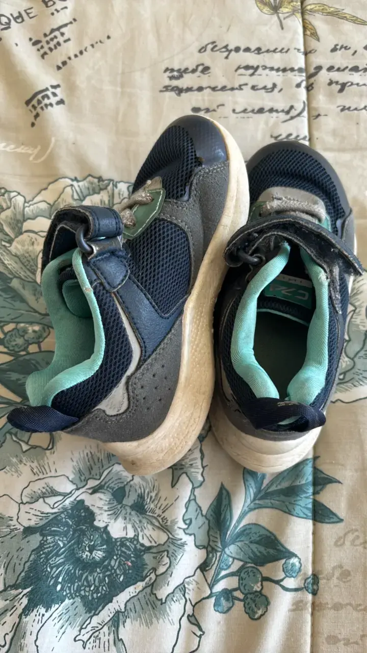 Zapatillas deportivas para niños azul y verde - 4