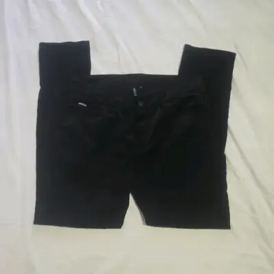 Pantalón Cotele Negro Mujer - miniatura 1