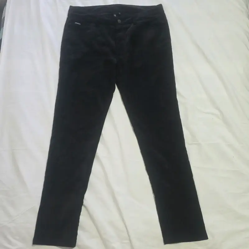 Pantalón Cotele Negro Mujer - 2