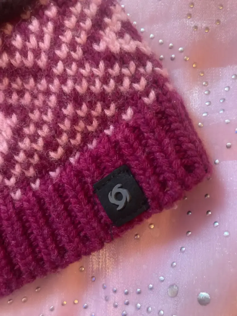Gorro de lana tejido bicolor para invierno - 2