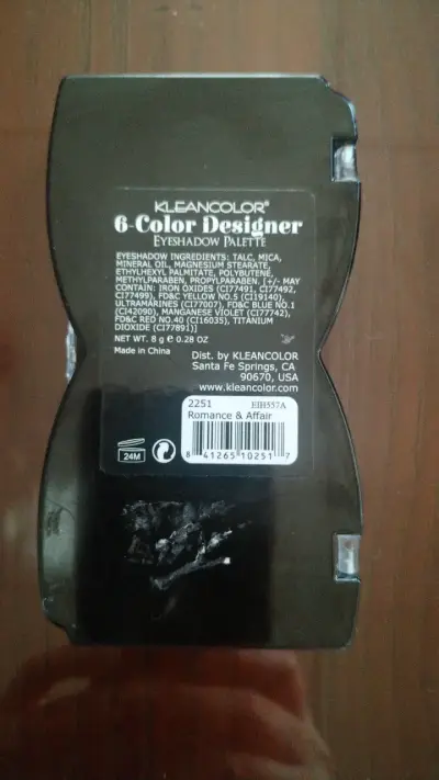 Paleta de Sombras Kleancolor 6 Colores - miniatura 2