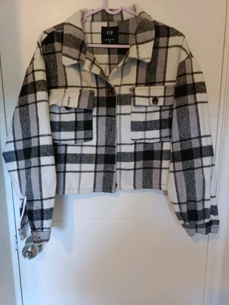 Chaqueta de cuadros FSP para mujer talla S - 1
