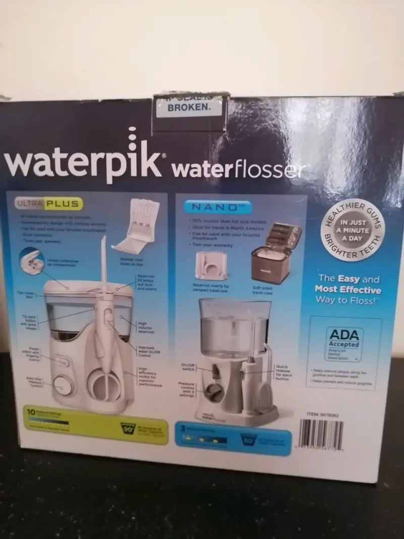 Irrigador dental Waterpik Ultra Plus +Nano, Nuevo - 4