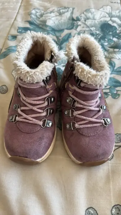Botines de invierno para niños color morado - miniatura 1