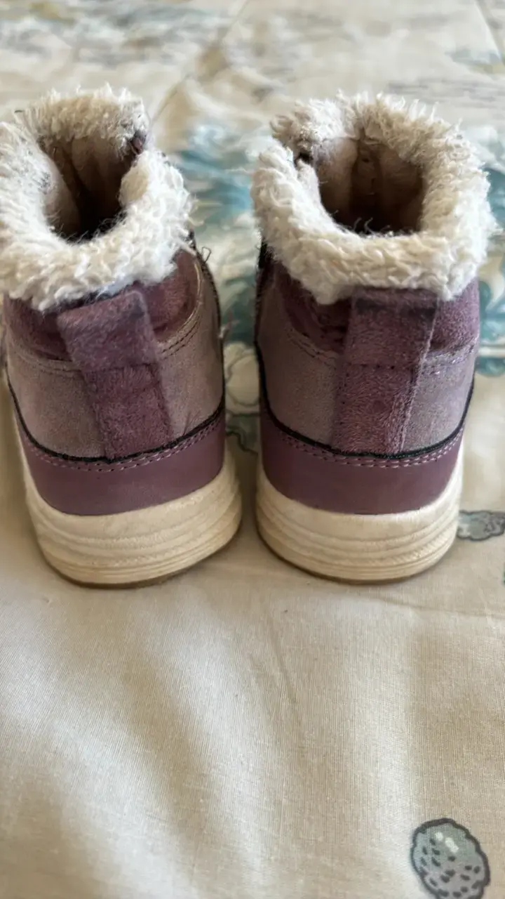Botines de invierno para niños color morado - 2