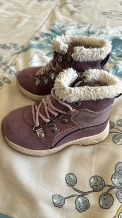 Botines de invierno para niños color morado - miniatura 3
