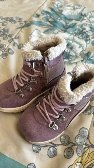 Botines de invierno para niños color morado - miniatura 4