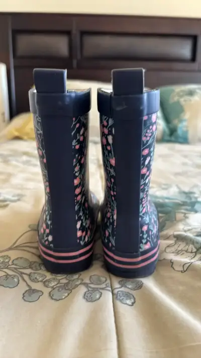 Botas de agua infantiles Yamp con diseño floral - miniatura 2