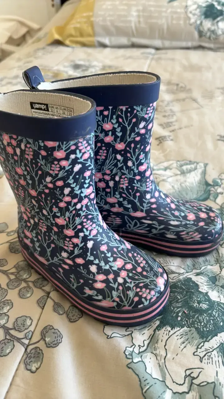 Botas de agua infantiles Yamp con diseño floral - 4