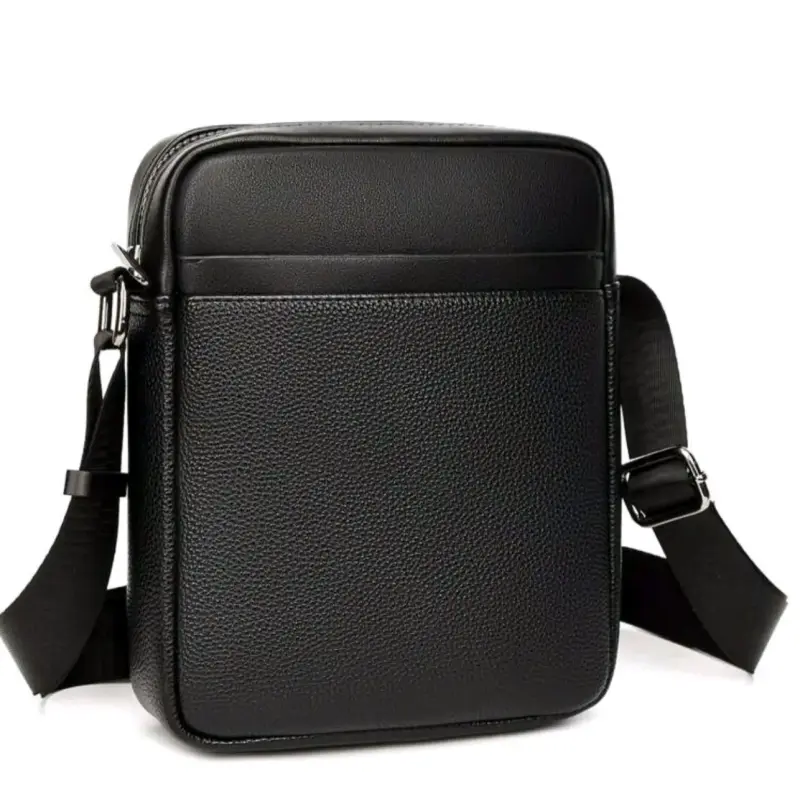Bolso bandolera de cuero marrón elegante - 3