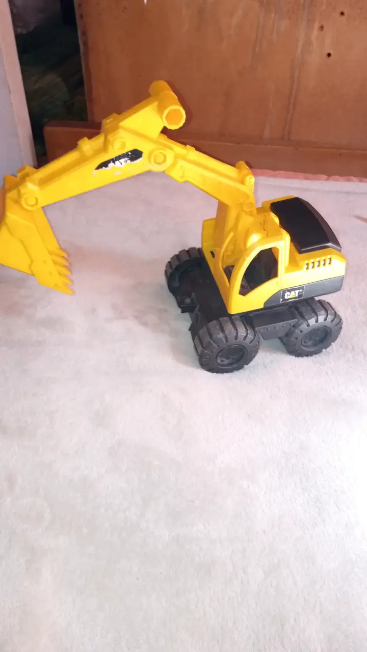 Excavadora de juguete amarilla para niños - 2