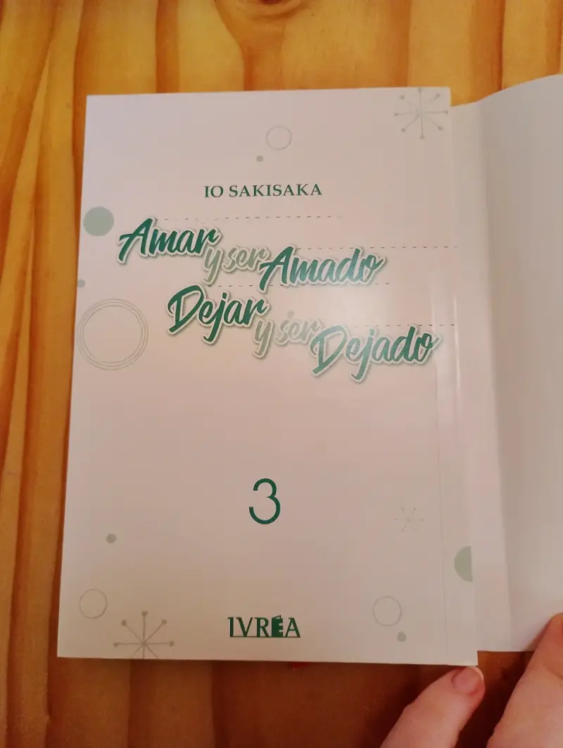 Manga Amar y Ser Amado Dejar y Ser Dejado Volumen 3 - 3