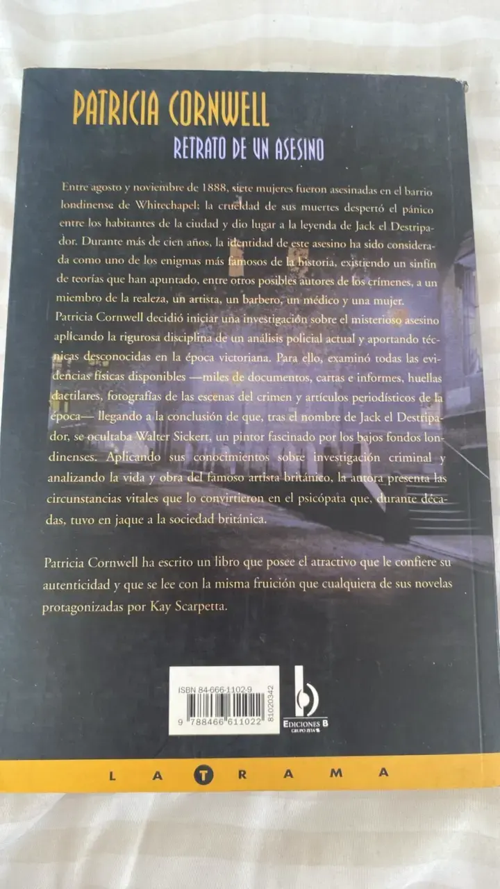 Libro 'Retrato de un Asesino' de Patricia Cornwell - 2