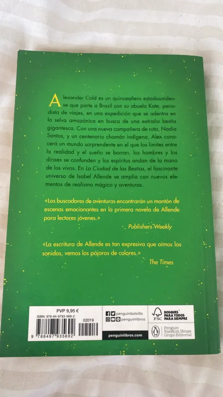Libro 'La Ciudad de las Bestias' de Isabel Allende - 2