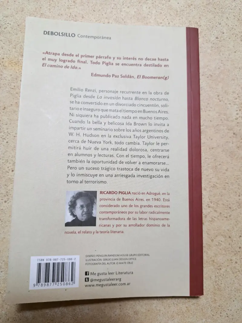 'El camino de Ida' libro de Ricardo Piglia - 2