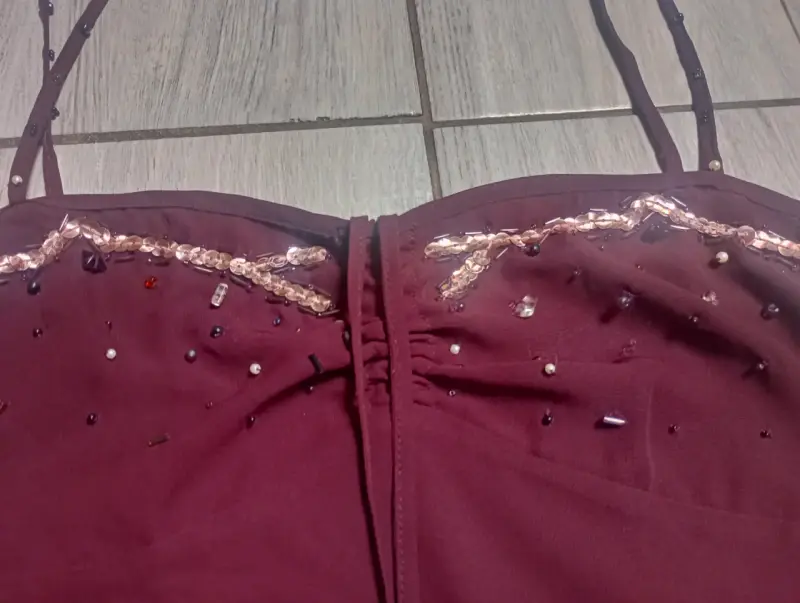 Top burdeos con lentejuelas Ellus Jeans Deluxe - 2