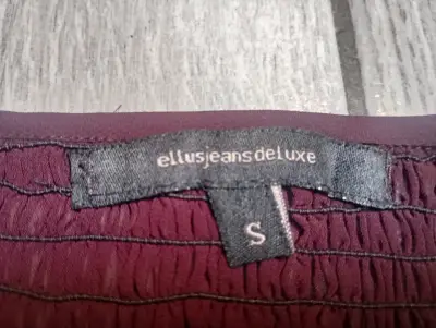 Top burdeos con lentejuelas Ellus Jeans Deluxe - miniatura 3