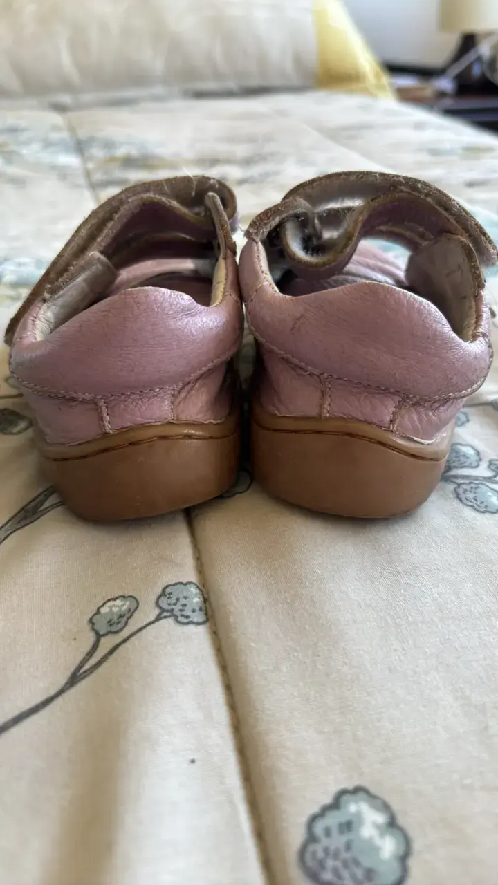 Zapatos GRON ergonómicos bebé rosados con velcro - 2