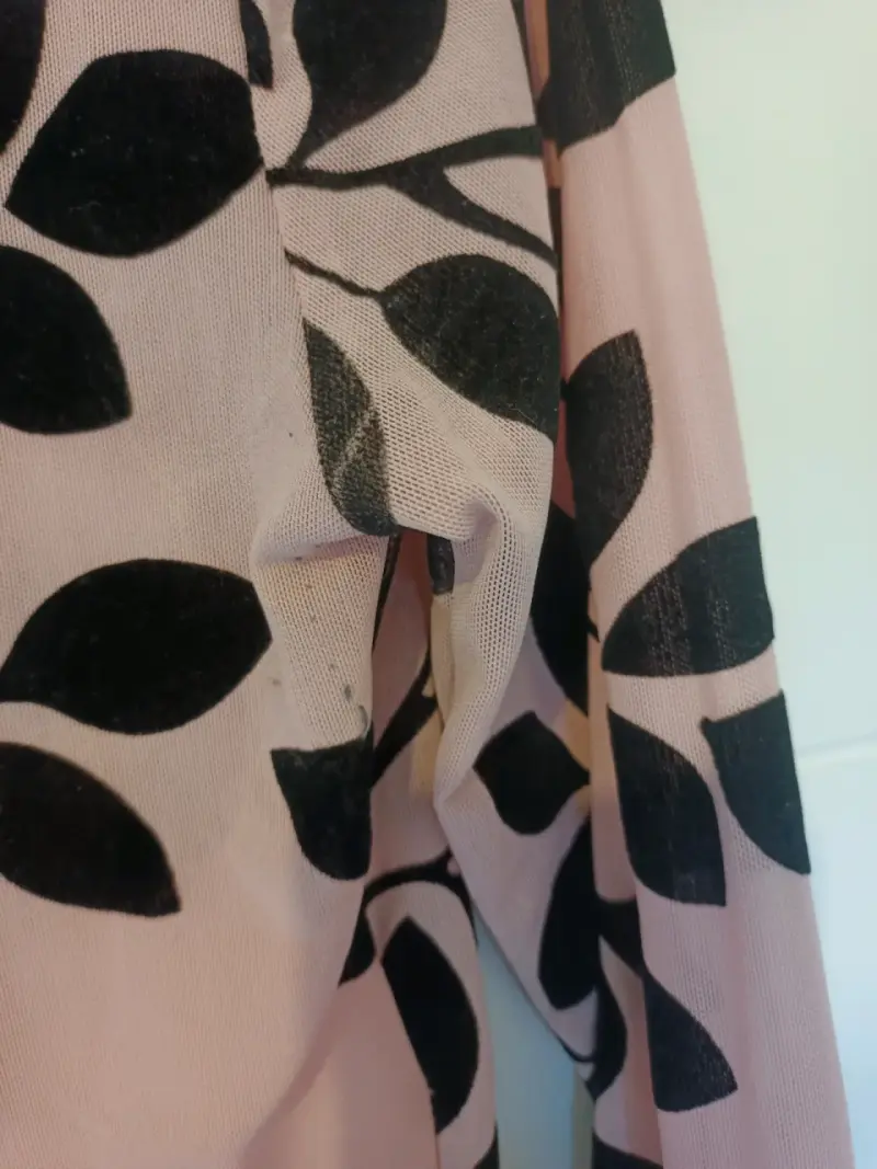 Blusa de manga larga con estampado de hojas - 3