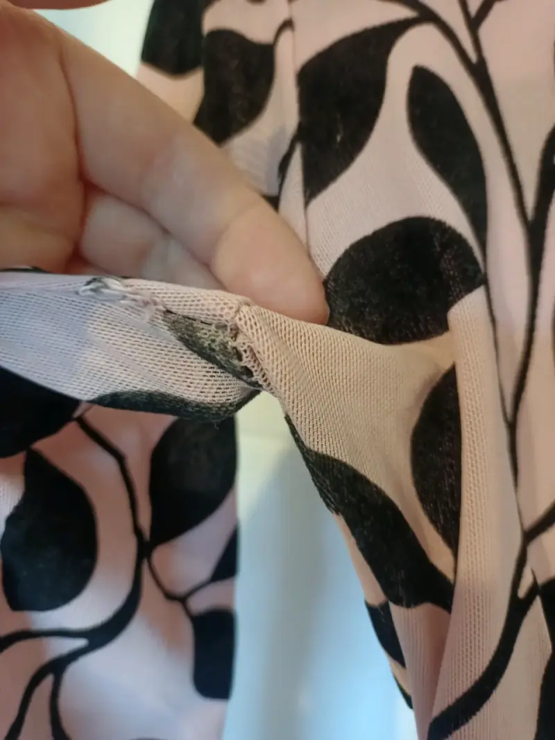 Blusa de manga larga con estampado de hojas - 4