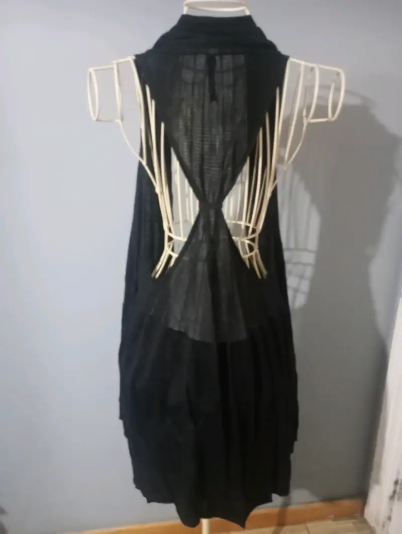 Chaleco largo negro Americanino para mujer - 2