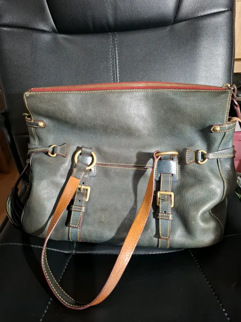 Bolso de cuero Dooney & Bourke verde oscuro - 2