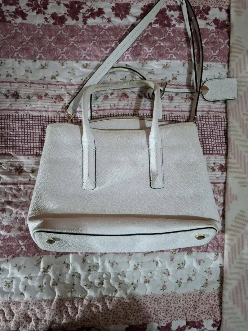 Bolso de cuero blanco  Kate Spa - 2